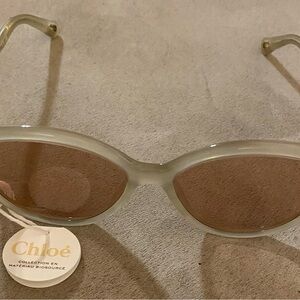 Cream CHLOE Cat-Eye Sunglasses